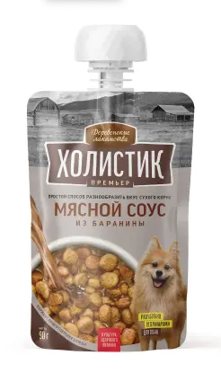 Купить Деревенские лакомства Холистик Премьер Мясной соус из баранины для собак