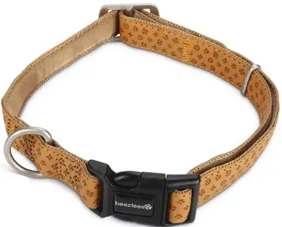 Купить beeztees macleather Ошейник нейлоновый для собак искуственная кожа коричневый