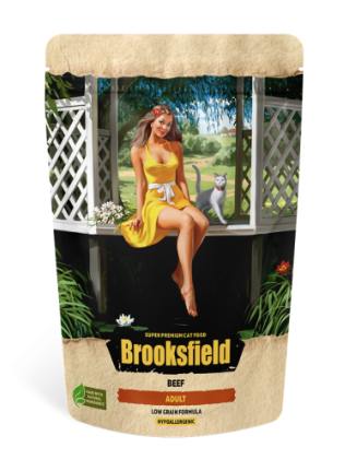 Купить brooksfield low grain adult cat beef сухой корм для взрослых кошек с индейкой, говядиной и рисом
