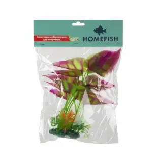Купить homefish Антуриум растение для аквариума пластиковое с грузом