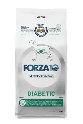 Купить forza10 active vetdiet diabetic all size сухой диетический корм для взрослых собак всех пород, при сахарном диабете, с рыбой