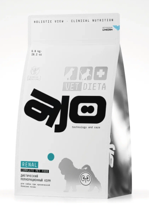 Купить ajo vet dieta ultra renal Корм сухой для собак при хронической болезни почек