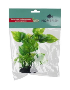 HOMEFISH Филодендрон растение для аквариума пластиковое с грузом