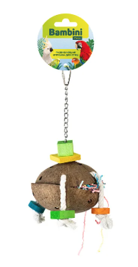 Купить bambini pets игрушка для крупных попугаев "Кокосик"