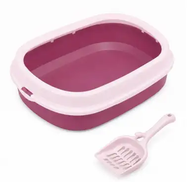 HOMECAT Frost Touch туалет для кошек с низким бортом и совком нежная фуксия