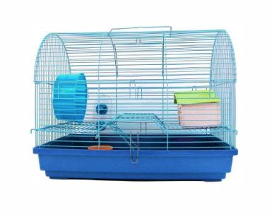 №1 клетка для хомяков саквояж 2-этажная укомплектованная, голубая