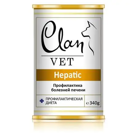Купить clan vet hepatic консервы для собак для профилактики болезней печени