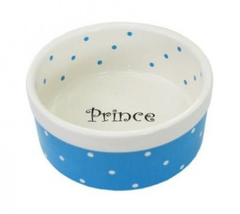 Купить №1 керамическая миска для кошек и собак с рисунком "Принц"
