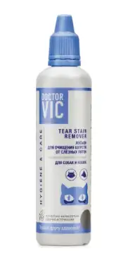 DOCTOR VIC лосьон для очищения шерсти собак и кошек от слезных пятен