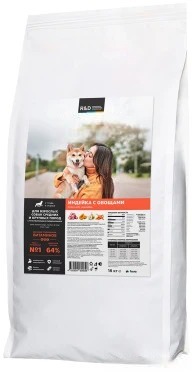 Smart Dog сухой корм для взрослых собак средних и крупных пород с чувствительным пищеварением с индейкой