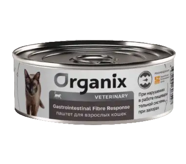 Купить organix vet gastrointestinal fibre response консервы для взрослых кошек при запорах