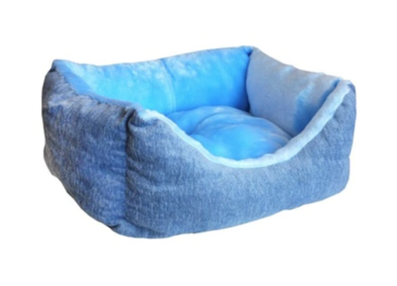 Купить zooexpress лежанка для кошек и собак пухлик, мебельная ткань с мехом