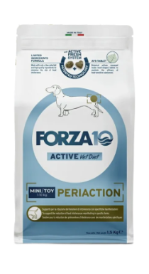Forza10 Active VetDiet PERIACTION mini/toy сухой диетический корм для взрослых собак мелких пород, при воспалении параанальных желез, вызванном пищевой аллергией и непереносимостью