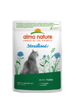 Almo Nature Влажный корм для стерилизованных кошек с тунцом в соусе (пауч)
