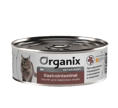 Купить organix vet gastrointestinal консервы для кошек при нарушениях пищеварения