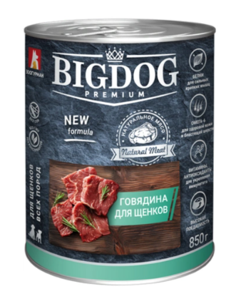 Купить Зоогурман консервы для щенков "big dog premium" с говядиной