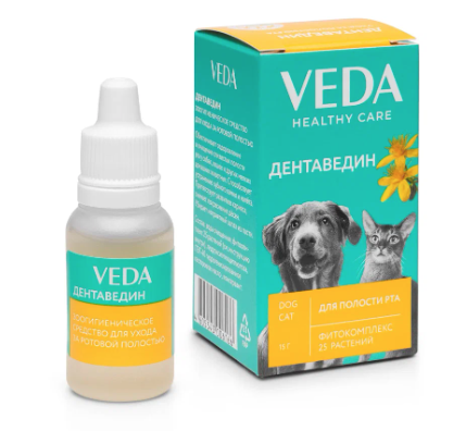 Купить Веда Дентаведин гель для ухода за ротовой полостью для собак и кошек