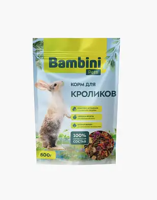 Купить bambini pets Сухой корм для кроликов