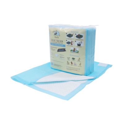 Купить vitavet пеленки с для кошек и собак фиксирующими полосками 60х60 см