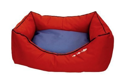 Купить zooexpress «oxford»№2 Лежанка для собак двухсторонняя, красный/серый