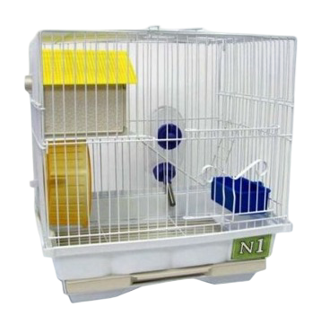 Купить №1 клетка для хомяков 2-этажная укомплектованная
