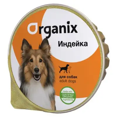 Купить organix влажный корм суфле для взрослых собак с индейкой (ламистер)