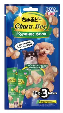 Купить inaba churu лакомство для собак запеченные трубочки с куриным филе для здоровья ЖКТ