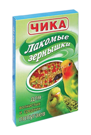 Купить Чика Кормовая добавка для средних и волнистых попугаев Лакомые зернышки Смесь