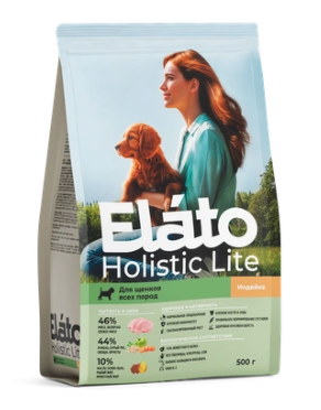 Elato Holistic Lite сухой корм для щенков всех пород с индейкой