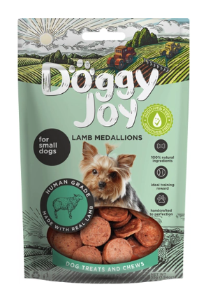 Купить doggy joy лакомство для собак мелких пород, медальоны из баранины