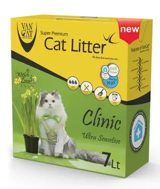 Купить van cat комкующийся наполнитель для кошек с антибактериальным эффектом, коробка