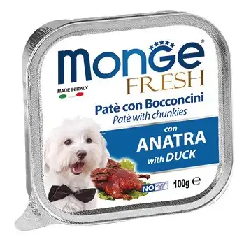 Monge Dog Fresh влажный корм для взрослых собак всех пород с уткой (ламистер)