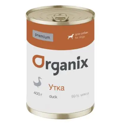 Купить organix премиум консервы для собак, с уткой