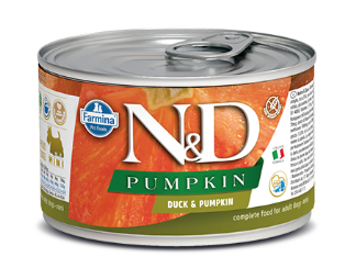 Farmina N&D Pumpkin Dog mini консервы для взрослых собак мелких пород с тыквой и уткой