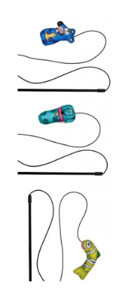 Купить Антицарапки игрушка для кошек дразнилка "Таксюша, Мышь и Сардинка", с валерианой