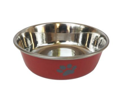 Купить homepet heavy Лапки миска металлическая утяжеленная для собак и кошек, красная