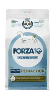 Купить forza10 active vetdiet periaction mini/toy сухой диетический корм для взрослых собак мелких пород, при воспалении параанальных желез, вызванном пищевой аллергией и непереносимостью