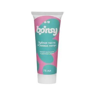 Купить bonsy зубная паста с мятой для кошек и собак