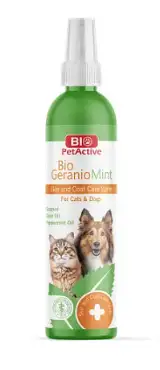 СКИДКА BioPetActive Bio Geraniomint спрей для ухода за кожей и шерстью кошек и собак