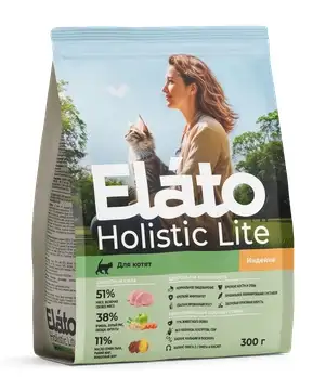 Купить elato holistic lite сухой корм для котят, беременных и кормящих кошек с индейкой