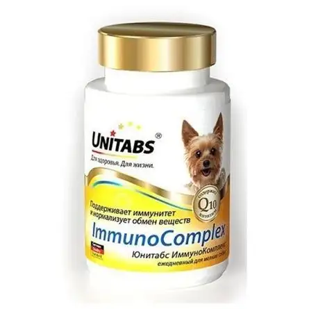 Купить unitabs immuno complex с q10 мультивитаминный комплекс для взрослых собак мелких пород