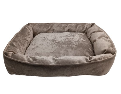 Купить homepet plush лежак латте для собак и кошек, квадратный