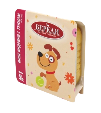 Berkley №1 влажный корм для собак, филе индейки с тунцом в желе (ламистер)