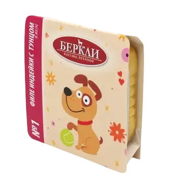Berkley №1 влажный корм для собак, филе индейки с тунцом в желе (ламистер)