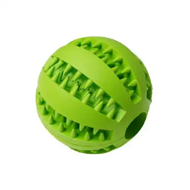 Homepet SILVER SERIES игрушка для собак мяч для чистки зубов зеленый каучук