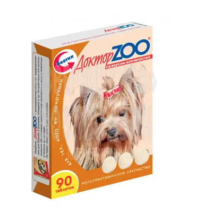 Купить ДОКТОР zoo Мультивитаминное лакомство для собак со вкусом копченностей