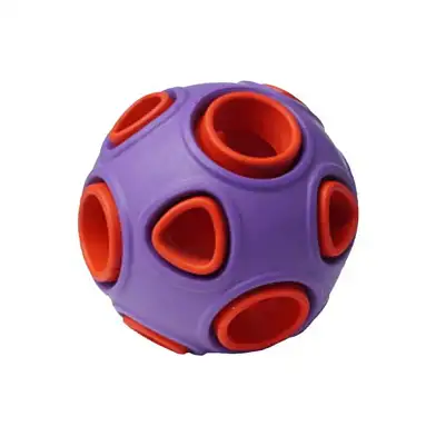 Homepet SILVER SERIES игрушка для собак мяч фиолетово-красный каучук