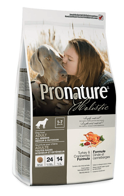 Pronature Holistic Pilgrim корм для собак, индейка с клюквой