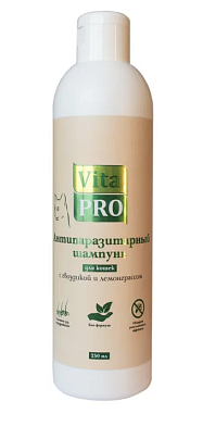Vita Pro биошампунь для кошек антипаразитарный, с гвоздикой и лемонграссом