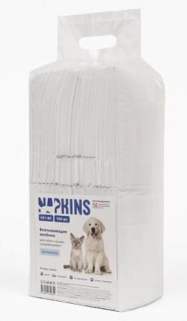 Купить napkins clean expert впитывающие пелёнки для собак и кошек на липучках